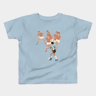 Maradona vintage illustration Kids T-Shirt